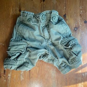 Baby Gap green cargo shorts